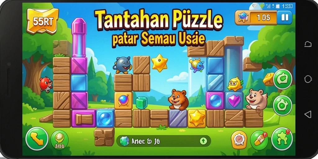 Tampilan gameplay menarik dari 55RT, tunjukkan kecerdasan Anda.