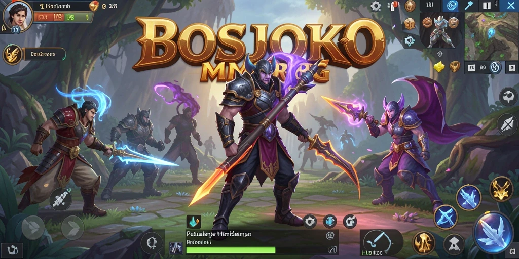 Tampilan menarik gameplay petualangan di BOSJOKO.