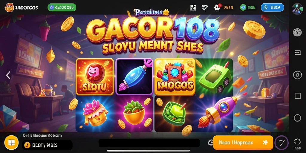 Tampilan gameplay GACOR108 dengan fitur menarik dan grafis menawan.