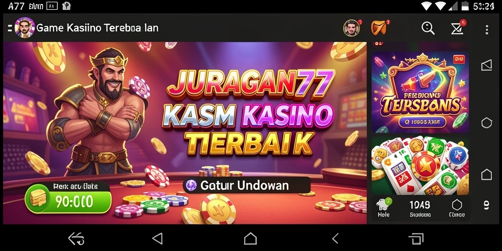 Tampilan menarik dari gameplay JURAGAN77 yang penuh aksi Kasino.