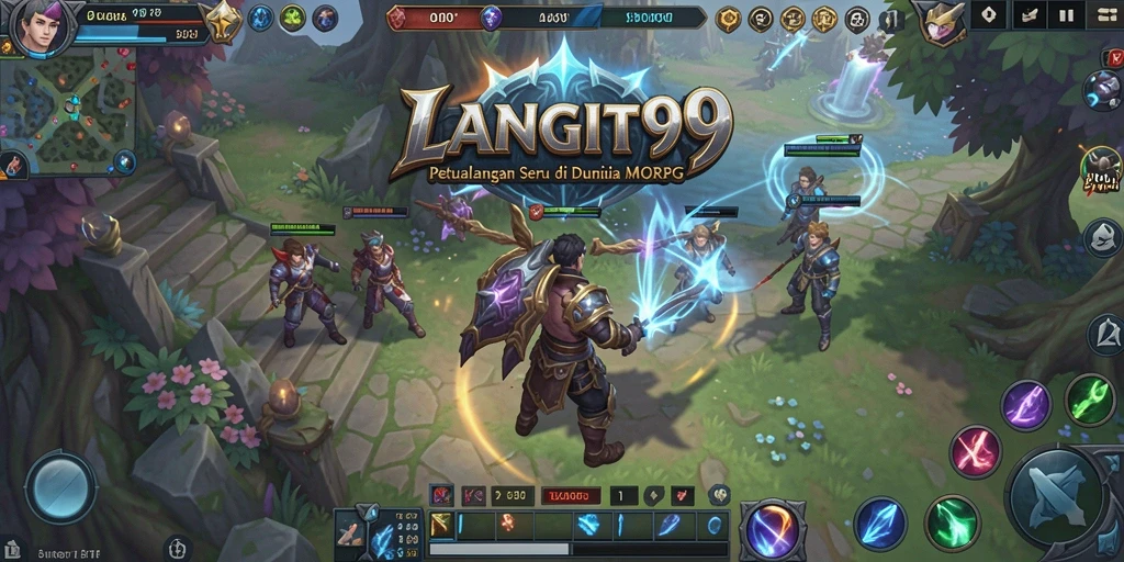 Tampilan gameplay seru dari LANGIT99 dalam dunia MMORPG.