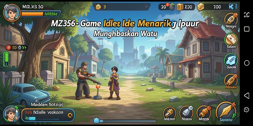 Tampilan screenshot menunjukkan karakter dan lingkungan menarik dari MZ356.