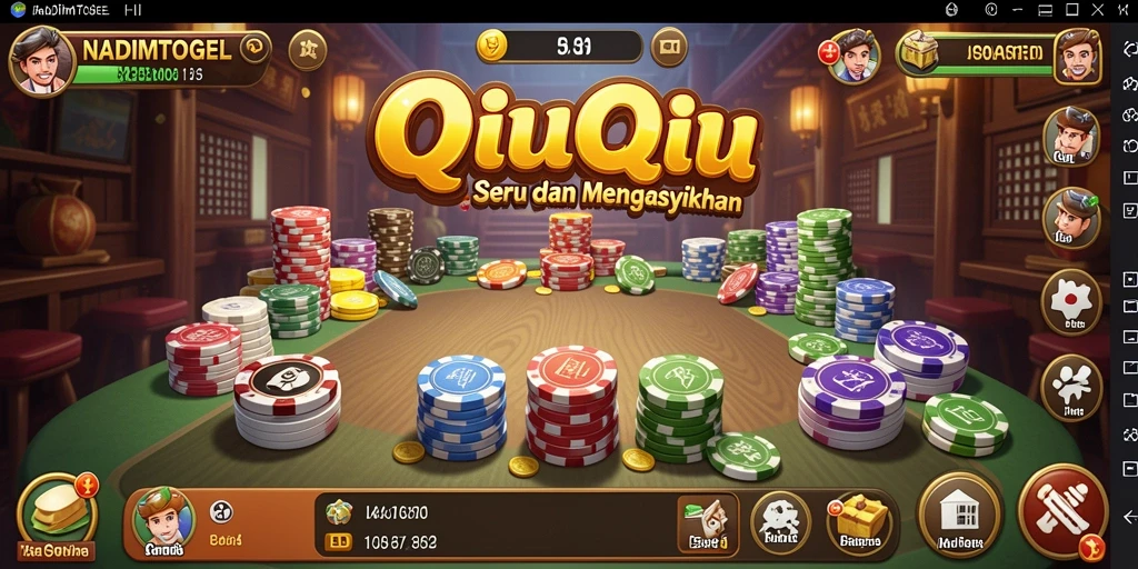 Tampilan gameplay seru dari NADIMTOGEL QiuQiu.
