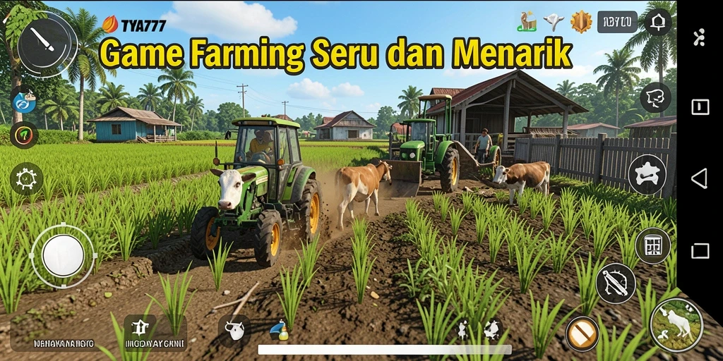 Tampilan gameplay seru di TYA777, nikmati pengalaman bertani.