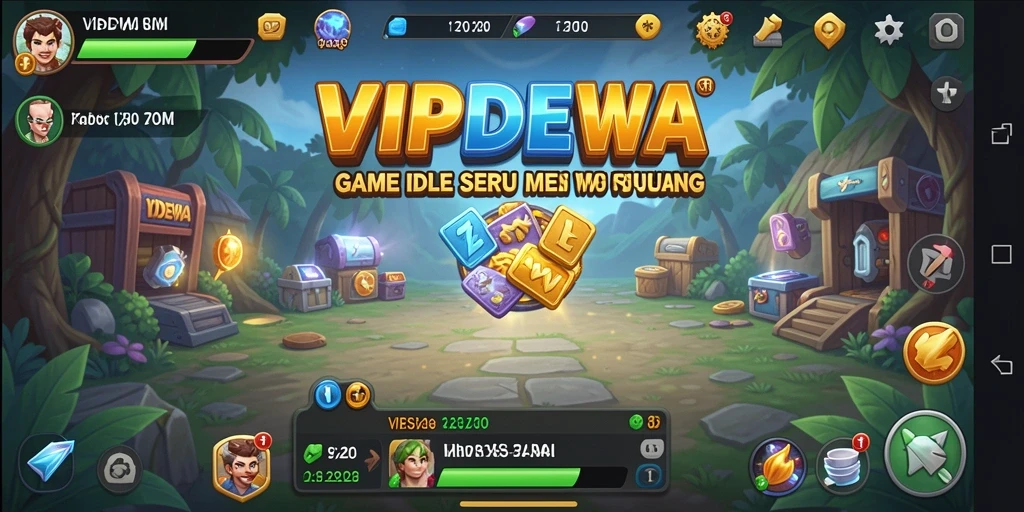 Tampilan gameplay menarik dalam VIPDEWA dengan grafis sederhana.